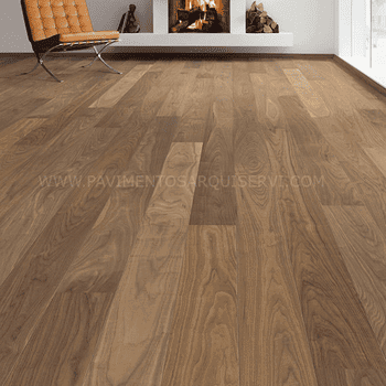 Madera Natural Parquet Nogal Americano Con Bisel