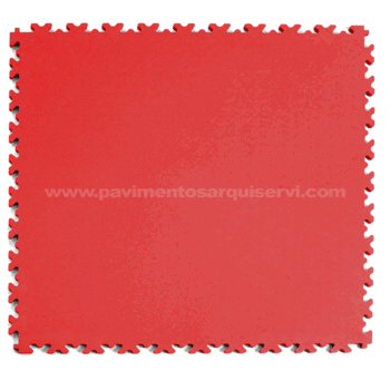 Vinílicos Vinílico Suelo Vinílico Loseta industrial puzzle piel rojo