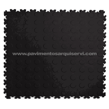 Vinílicos Vinílico Suelo Vinílico Loseta industrial-ECO puzzle abotonado negro
