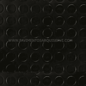 Vinílicos PVC Suelo Vinílico Círculos negro 1mm