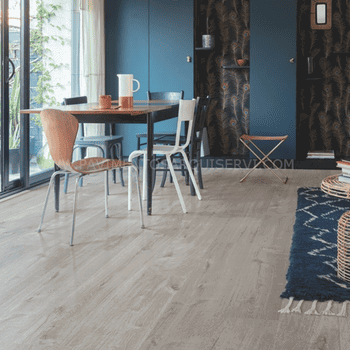 Vinílicos Vinílica Suelo Vinílico Roble Algodón Acogedor Gris Plus
