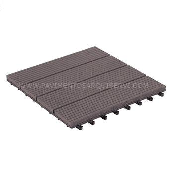 Tarima exterior Tecnológica Losetas Chocolate 30X30