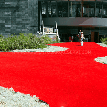 Césped artificial  Césped Capricho Rojo