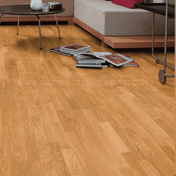 Madera Natural Parquet Roble Natural Satinado 3 lamas