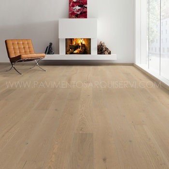 Madera Natural Multicapa Roble Gris Arena Suave Cepillado 