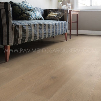 Madera Natural Multicapa Roble Gris Arena Marcado Cepillado 