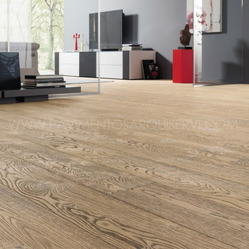 Madera Natural Multicapa Roble Gris Tabaco suave Cepillado Retro