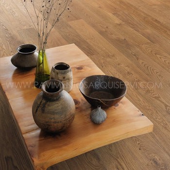 Madera Natural Multicapa Roble Ahumado marcado Cepillado 4V