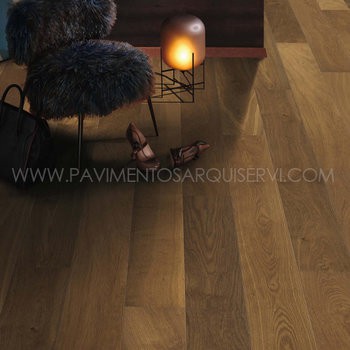 Madera Natural Multicapa Roble Fume Marcado Cepillado