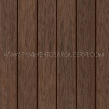 Tarima exterior Tecnológica Nuez/Madera Roja