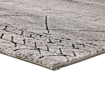 Alfombras 100% Polipropileno HEAT-SET Frisè Alfombra étnica vikinga gris 120x170