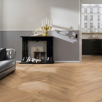 Madera Natural Parquet Roble beige luminoso Espiga