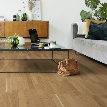 Madera Natural Parquet Roble 3 Lamas Barniz Mate