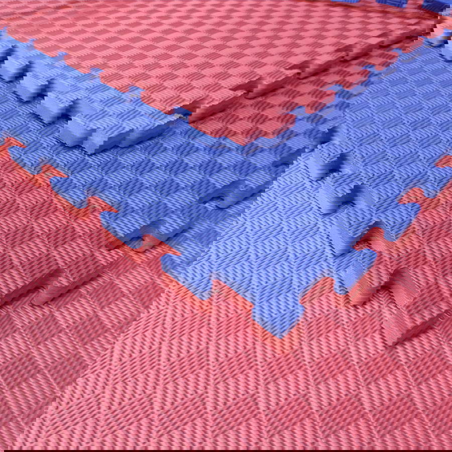 Tatami Etileno Acetato de Vinílo de Alta Densidad Tatami Rojo Azul |1x1| 25mm