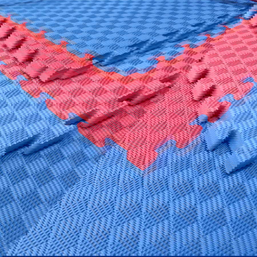 Tatami Etileno Acetato de Vinílo de Alta Densidad Tatami Rojo Azul |1x1| 25mm