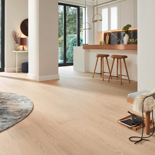 Madera Natural Parquet Roble Natural Champán