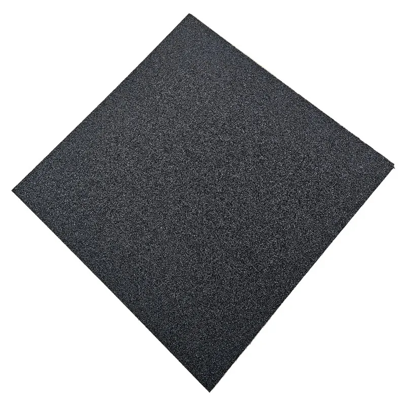 Caucho Hueco LOSETA DE CAUCHO 50x50 | TACO DE APOYO | 40mm |  Negro | DENSIDAD STANDARD