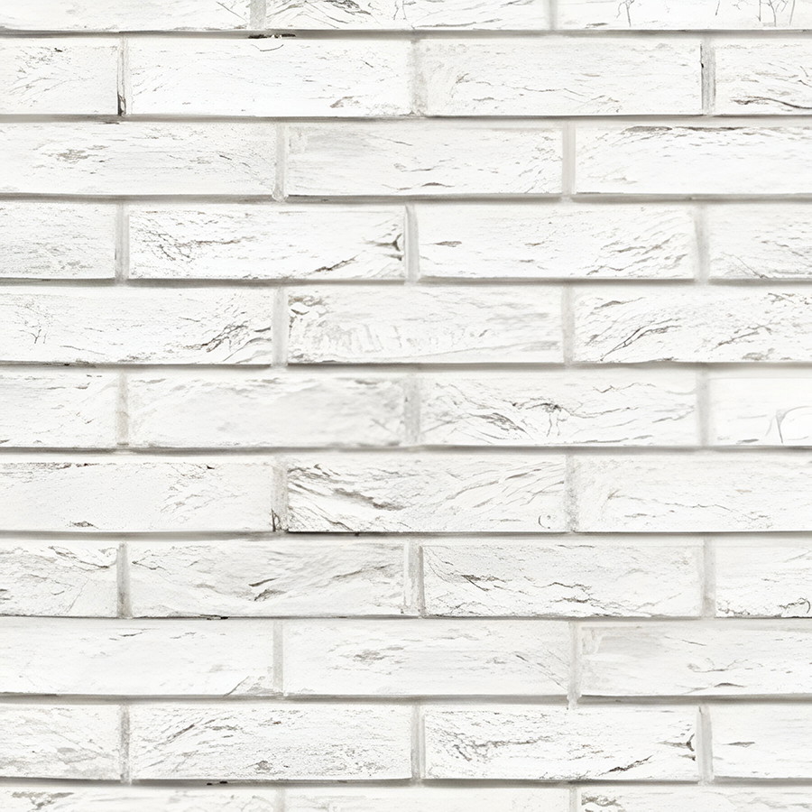 Revestimiento Pared PVC Ladrillo Blanco Easy