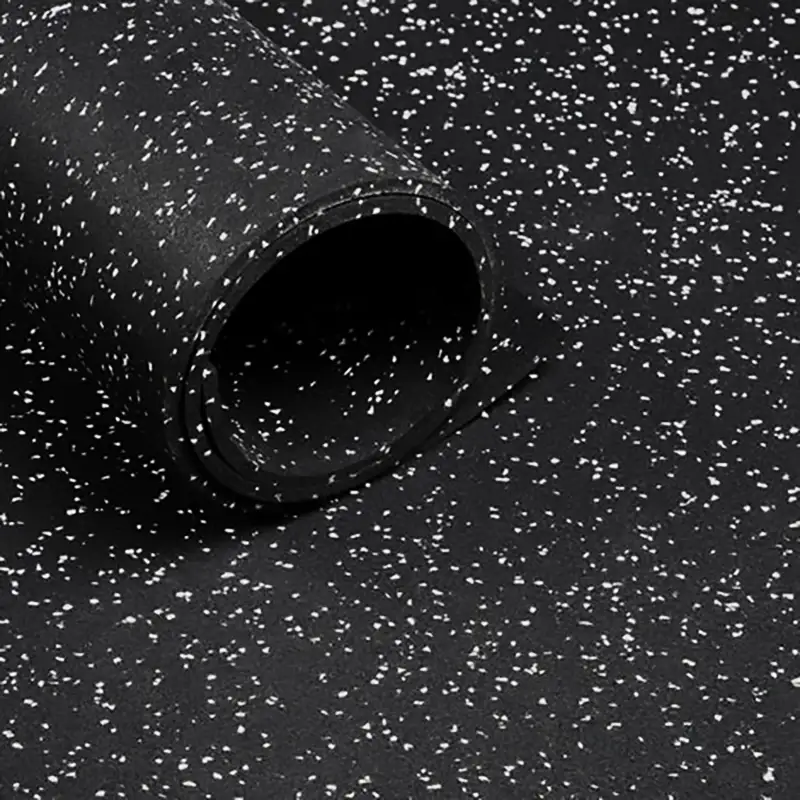 Caucho Macizo ROLLO DE CAUCHO 1,25X10m | 4mm | Negro/Gris  | Alta Densidad