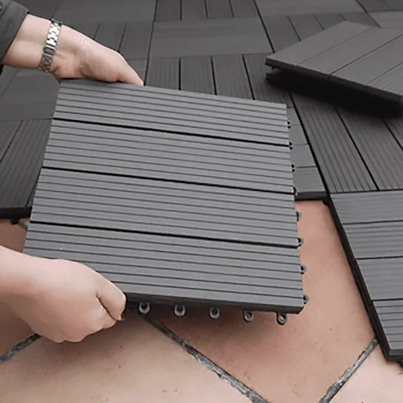 Tarima exterior Tecnológica Losetas Gris Piedra 30X30