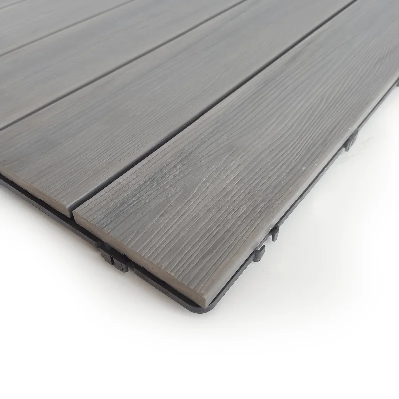 Tarima exterior Tecnológica Losetas Gris Texturada 50x50