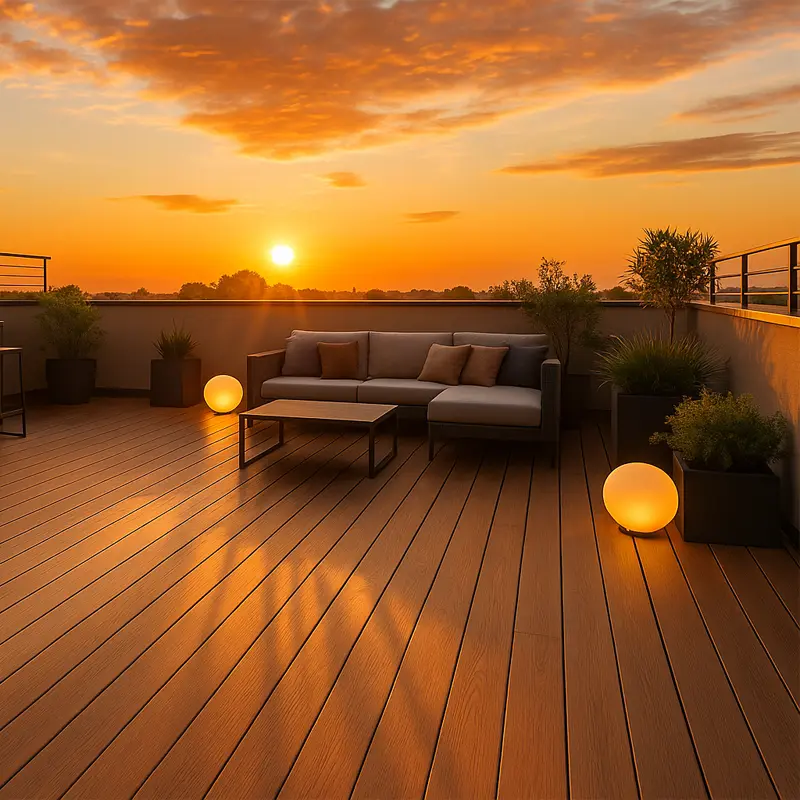 Tarima exterior Tecnológica Arena / Ipe