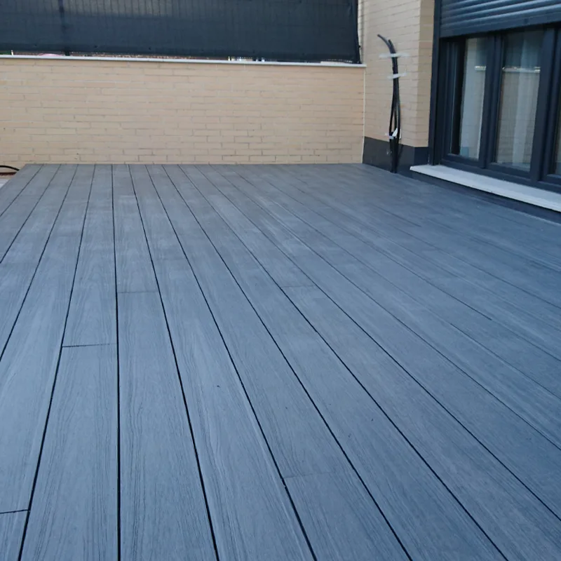 Tarima exterior Tecnológica Gris Azulado / Ipe