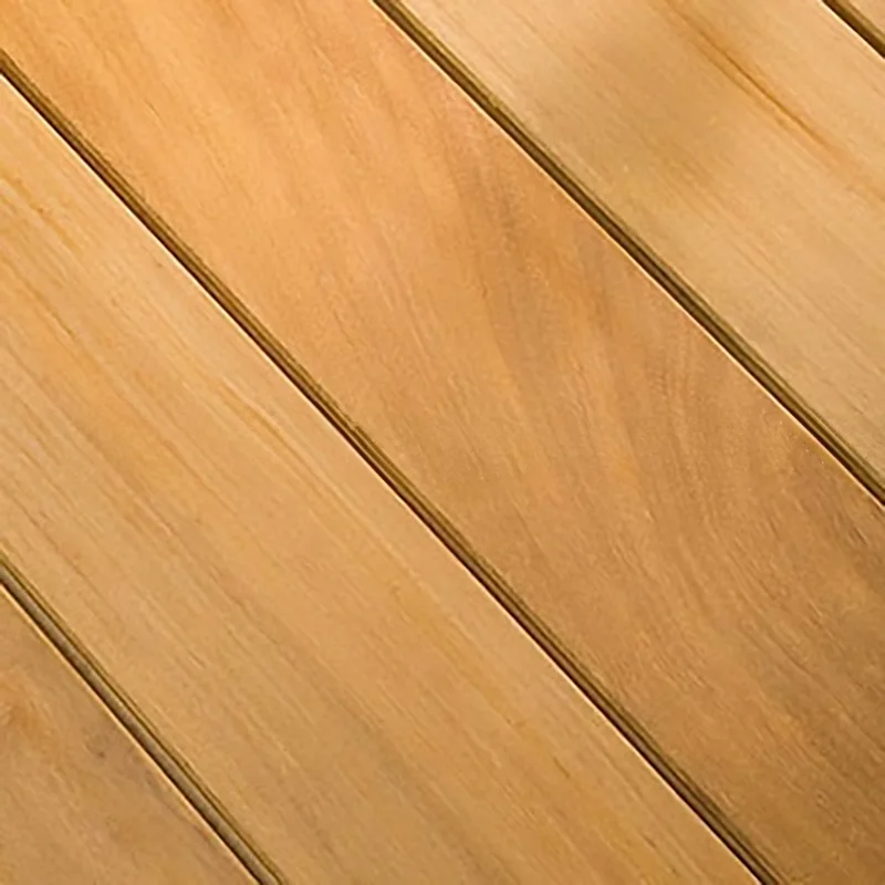 Tarima exterior Maciza exterior Iroko Americano Claro