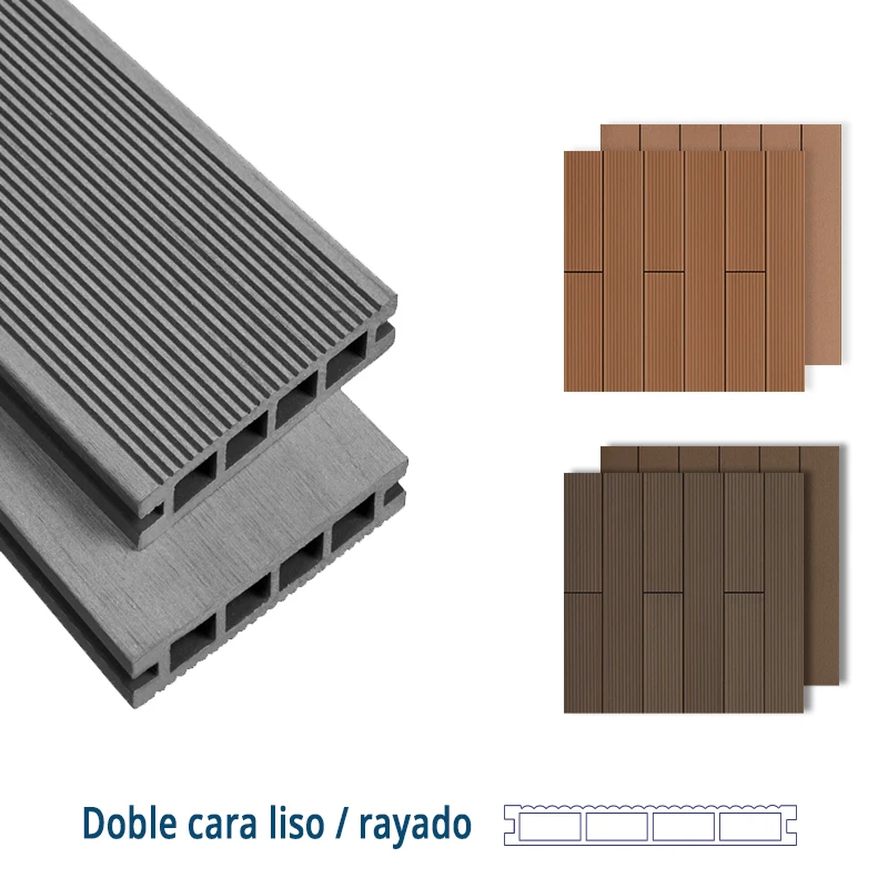 Tarima exterior Tecnológica Tarima Exterior Gris | Composite Terraza y Piscina | 14,6 x 220 cm x 23mm