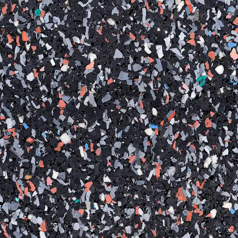 Caucho Macizo ROLLO DE CAUCHO 1,25x15m.  |  4mm  |  ALTA DENSIDAD  |  Negro multicolor