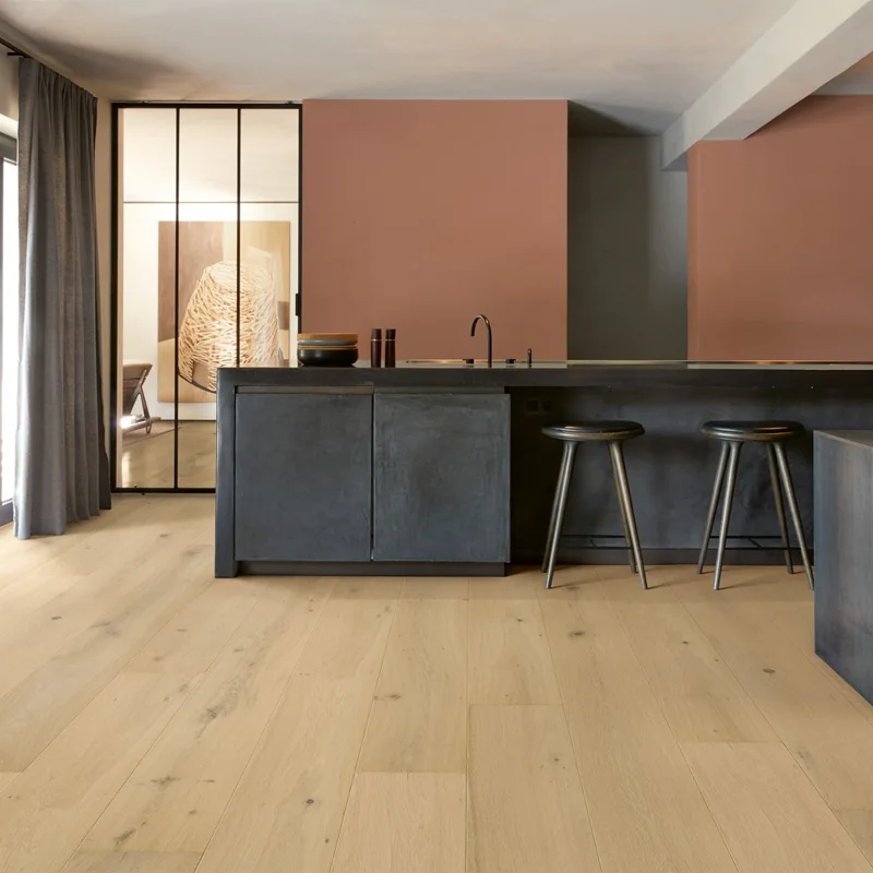 Madera Natural Parquet Roble Blanco Perlado Extra Mate