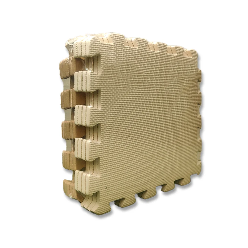 Tatami  Tatami Goma Eva Caramelo y Beige | 30x30cm | 10mm | Paquete 9 unidades