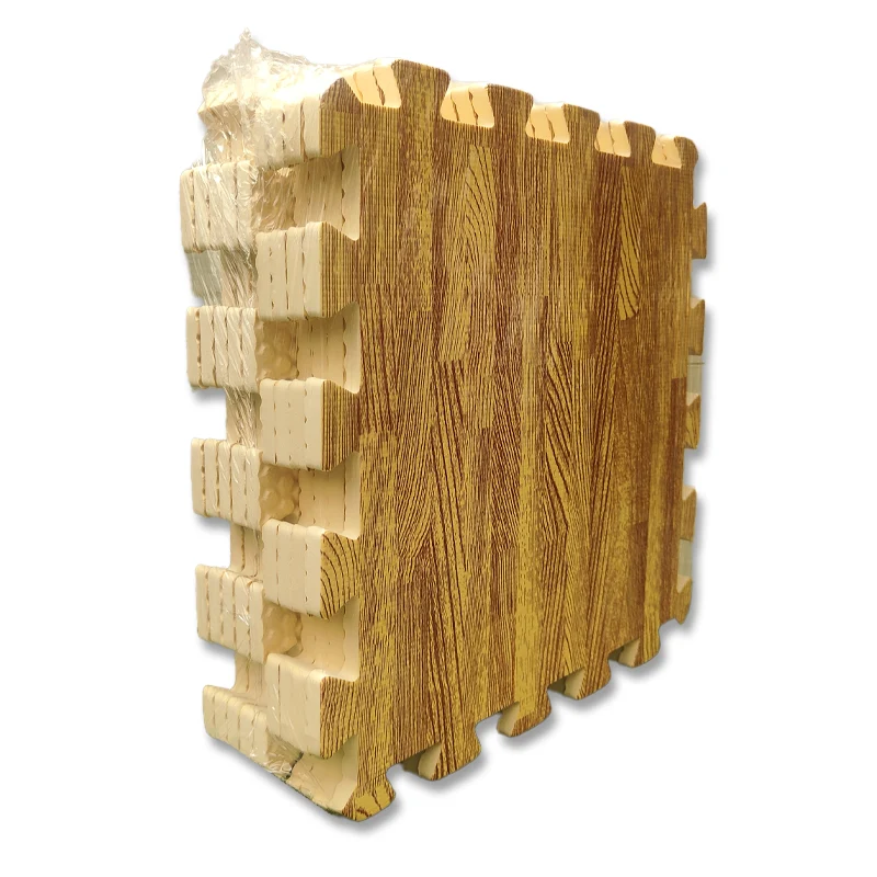 Tatami  Tatami Goma Eva  Madera Clara |0,32x0,32| 10mm | Paquete 9 unidades