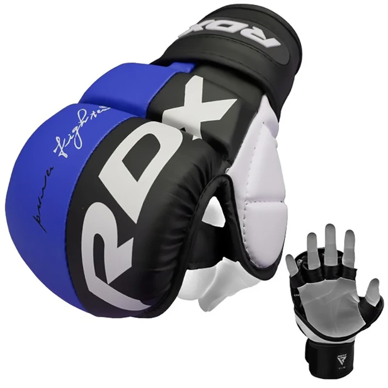 Material para Instalación y Complementos  Guantes de combate MMA RDX T6 Azul L