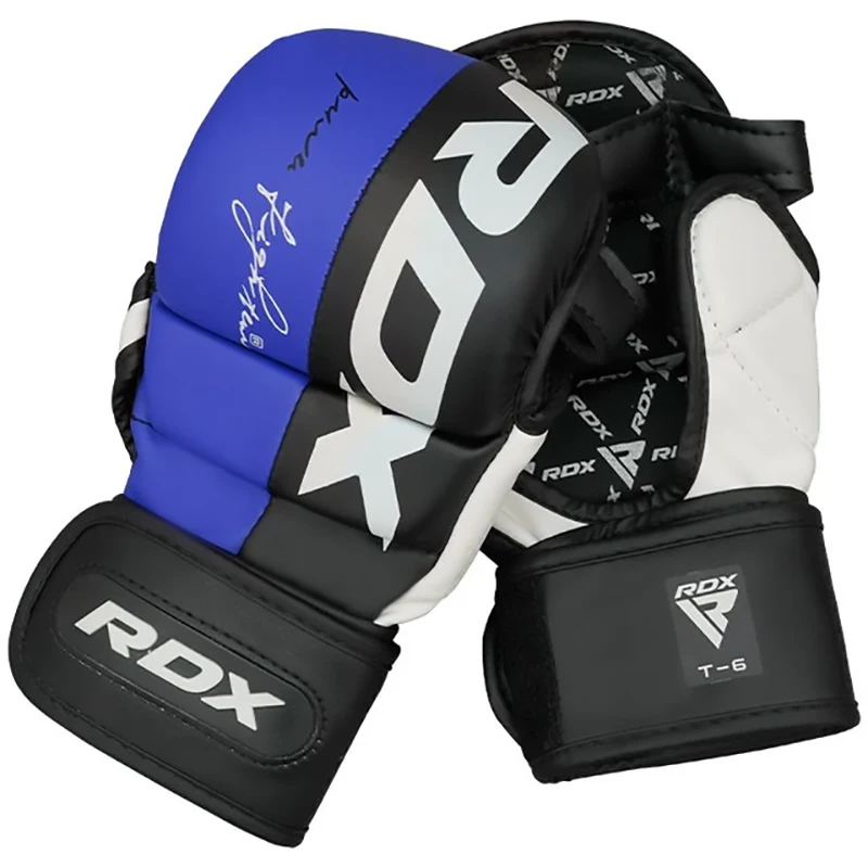 Material para Instalación y Complementos  Guantes de combate MMA RDX T6 Azul L