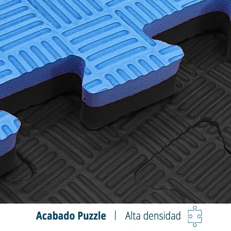 Tatami Etileno Acetato de Vinílo de Alta Densidad Tatami Negro Azul|1x1| 40mm