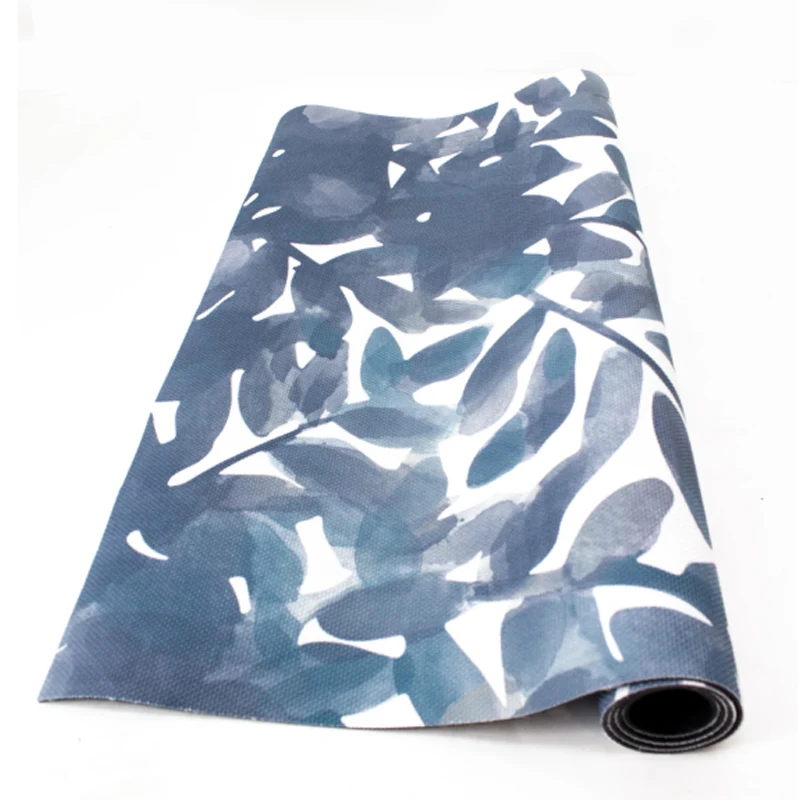 Alfombras 95% PVC + 5% PES Hojas Acuarela Gris Alfombra Vinilica de exterior 120x180