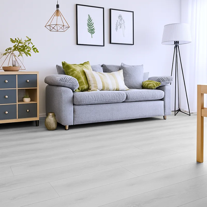Vinílicos Heterogéneo Suelo de Vinílico Autoadhesivo PVC Roble Gris