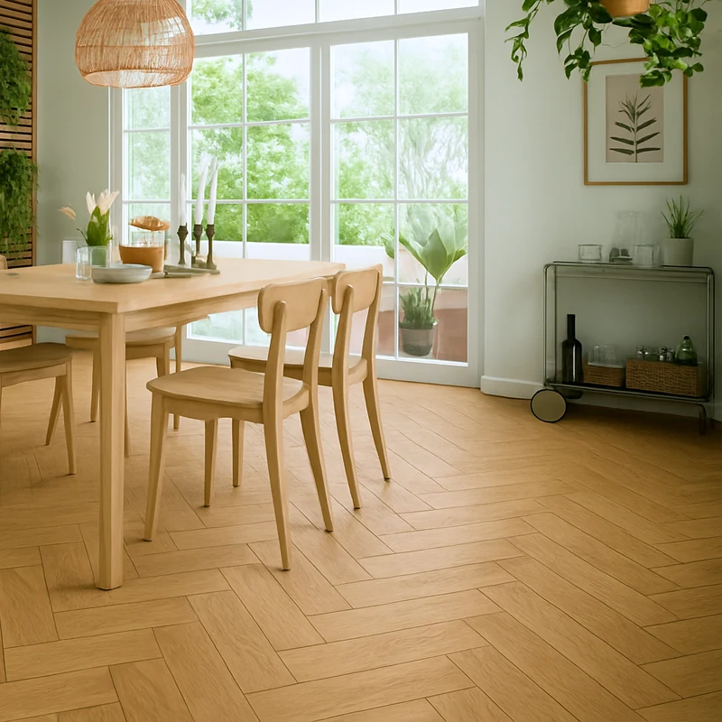 Tarimas Laminada Suelo Laminado Espiga Roble Dorado