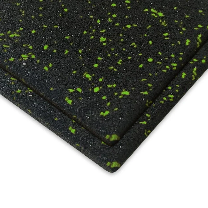 LOSETA DE CAUCHO MACIZA 1x1m | 10mm | ALTA DENSIDAD | Negro/Verde LOSETA DE CAUCHO MACIZA 1x1m | 10mm | ALTA DENSIDAD | Negro/Verde