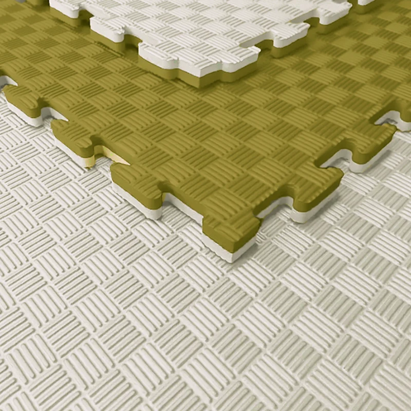 Tatami Etileno Acetato de Vinílo de Alta Densidad Tatami Blanco Oliva |1x1| 20mm