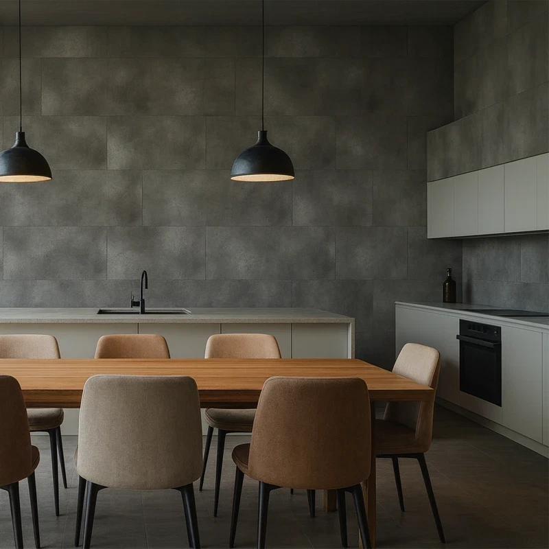 Revestimiento Pared PVC Revestimiento Pared SPC Cemento Muro Berlin