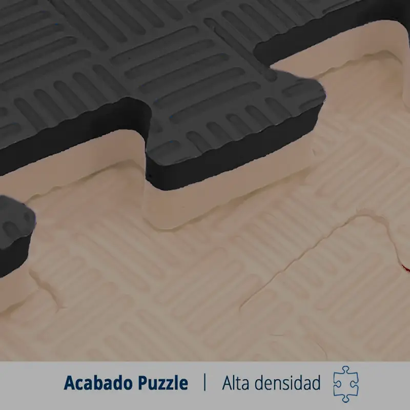 Tatami Etileno Acetato de Vinílo de Alta Densidad Tatami Negro Beige|1x1| 40mm