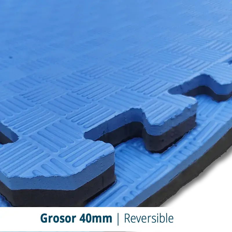 Tatami Etileno Acetato de Vinílo de Alta Densidad Tatami Azul Gris|1x1| 40mm