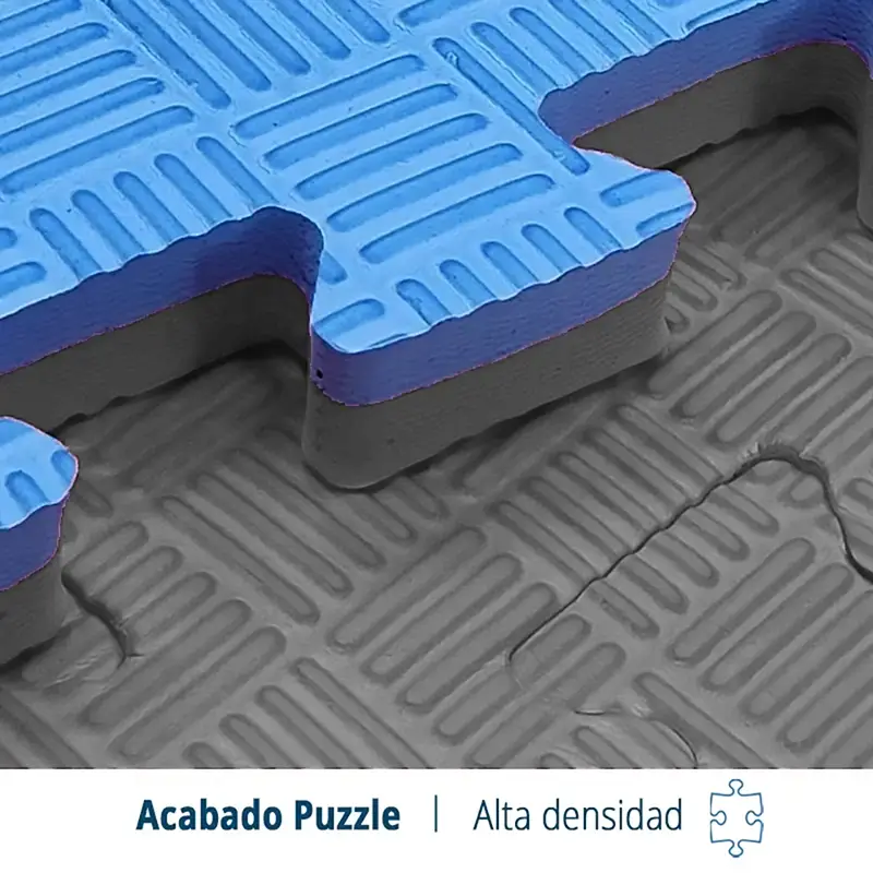 Tatami Etileno Acetato de Vinílo de Alta Densidad Tatami Azul Gris|1x1| 40mm