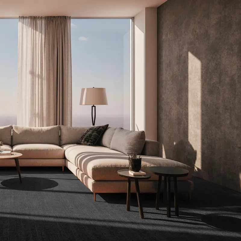 Moquetas Poliamida Gata Antracita 158