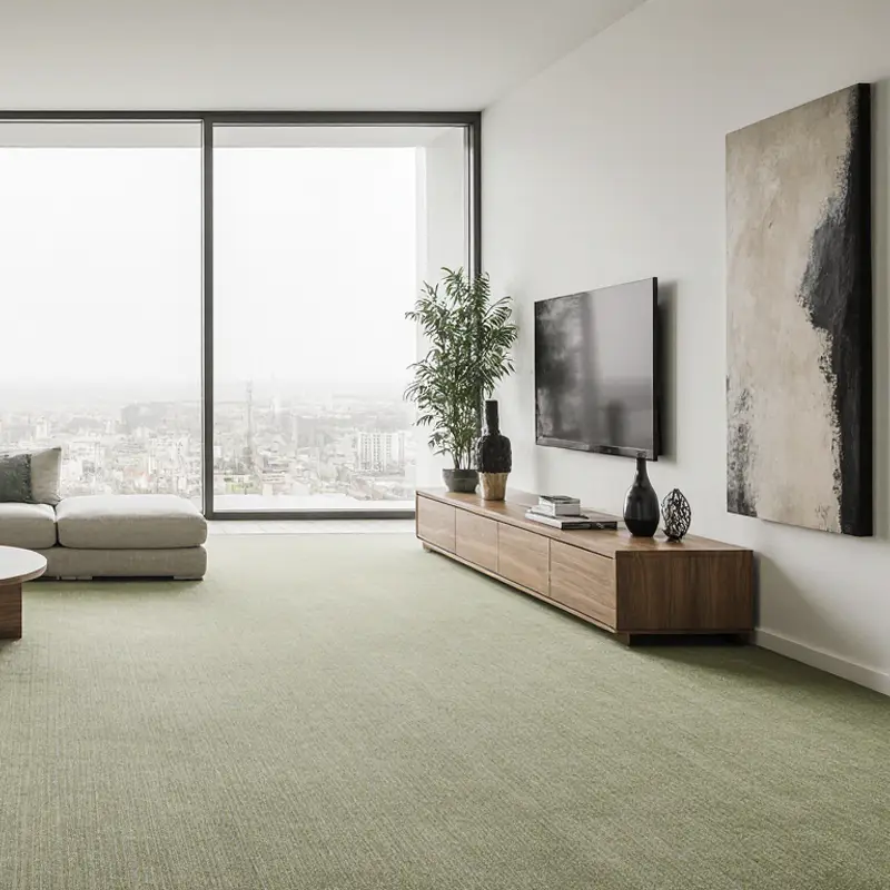 Moquetas Poliamida Ecos de la Musa Verde Claro 219