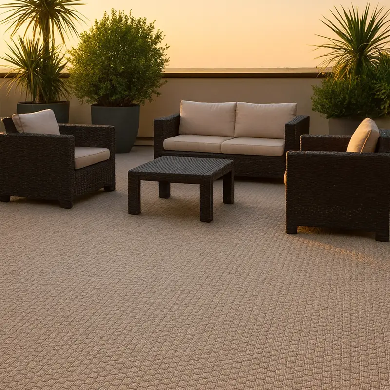 Moquetas Polirpopileno Trama Crema 020