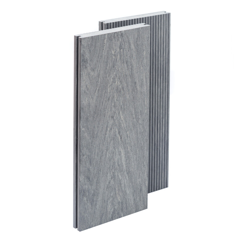 Tarima exterior Tecnológica Tarima Madera Exterior Gris| Lama Composite Maciza