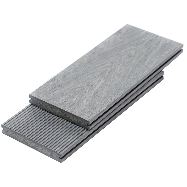 Tarima exterior Tecnológica Tarima Madera Exterior Gris| Lama Composite Maciza